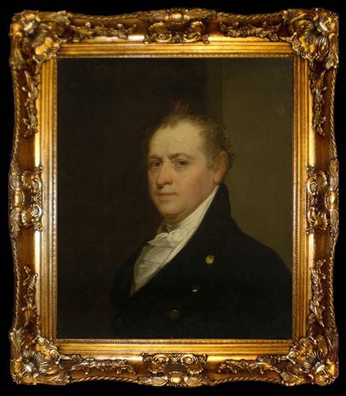 framed  Gilbert Stuart Portrait of Connecticut politician and governor Oliver Wolcott,, ta009-2